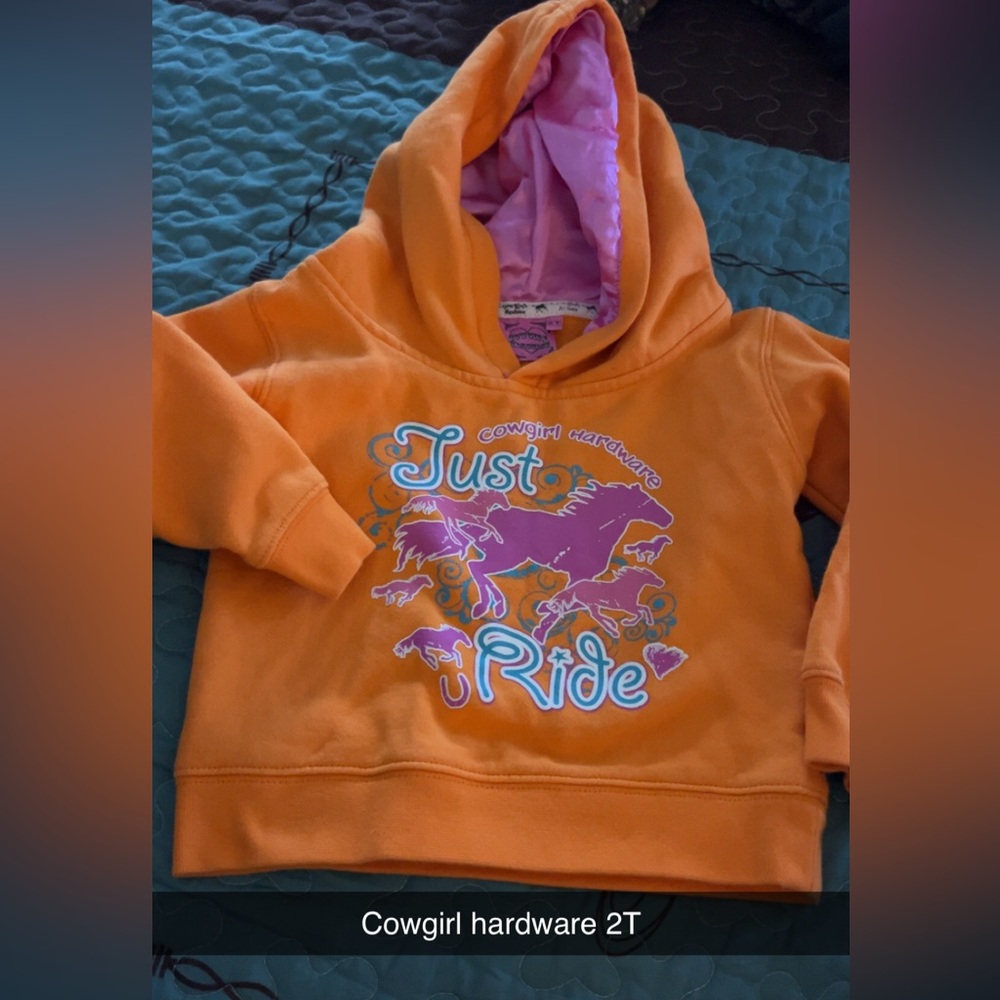 Orange Kids Hoodie